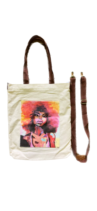 Tote bag "Femme Afro"